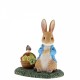 Beatrix Potter Peter Rabbit with Robin and Basket Figurine / Ornament