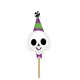 Halloween Cupcake Toppers pack 12 Ghost, Pumpkin, Skull and Cauldron