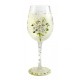 Lolita Wedding Bouquet Wine Glass - Gift Boxed Wedding Day Glass Gift