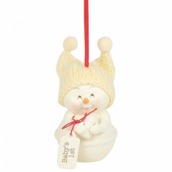 Snowpinions - Baby's 1st Christmas Snowman Ornament