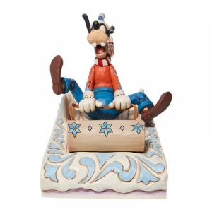 Disney Traditions A Wild Ride - Goofy Sledding Figurine