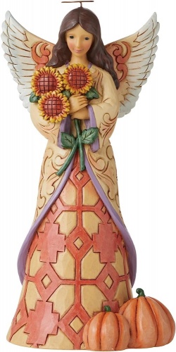 Jim Shore Harvest A Bouquet of Sunshine Angel with Sunflowers Figurine