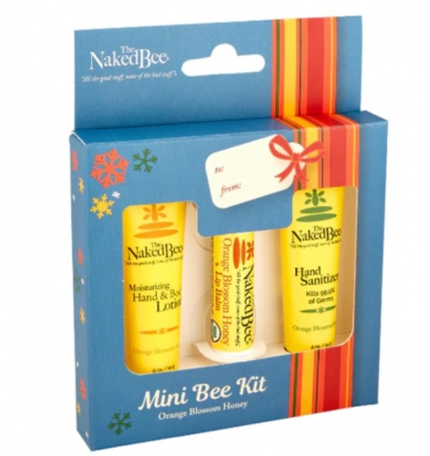 The Naked Bee Orange Blossom Mini Bee Travel Kit CHristmas Edition