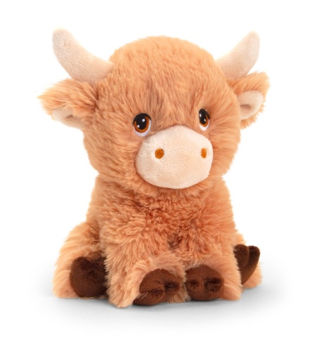 Keel Toys Keeleco 18cm Eco-Friendly Shaggy Cow Soft Toy Plush