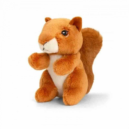 Keel Toys Keeleco 12cm Eco-Friendly Collectible Farm Animals Squirrel Soft Toy Plush