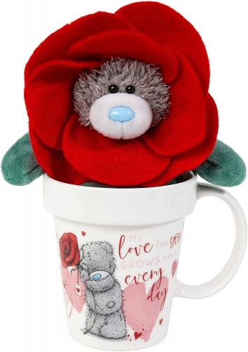Me to You Plant Pot style Mug and Flower Plush Gift Set