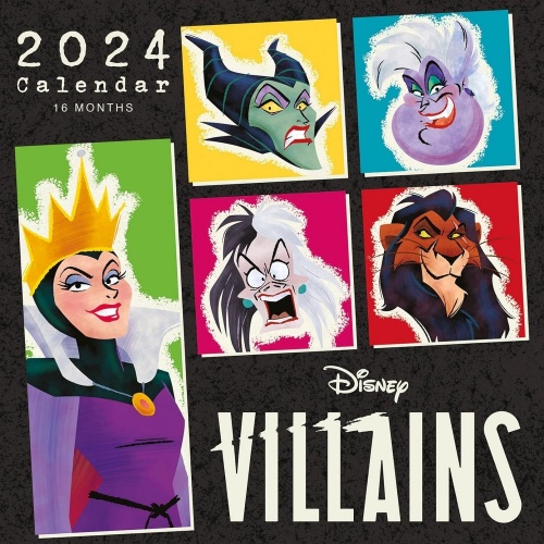 Disney Villains Official Wall 2024 Calendar