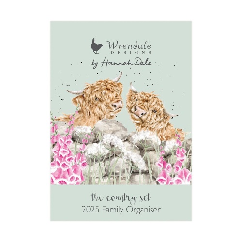 Wrendale Designs The Country Set Family Organiser Calendar 2025