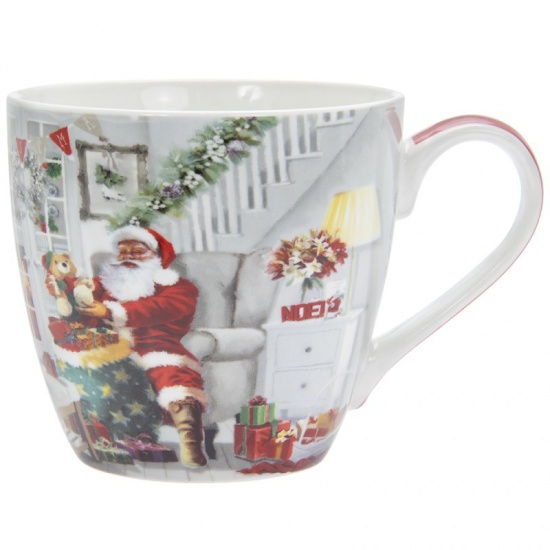 Santa Breakfast Mug Cup - Christmas Festive Gift Boxed