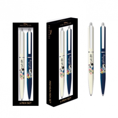 Disney Snow White Set of 2 Ballpoint Pens Gift Boxed