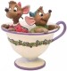 Disney Traditions Tea For Two Jaq & Gus Cinderella Figurine