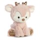 Pink Reindeer 8 inch Glitzy Tots Super Soft Plush Toy - Aurora