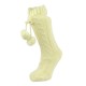Cosy Toes Cream Cable Knit Ladies Knitted Boot Slipper Socks Size UK 4-7