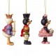 Disney Traditions Nutcracker Hanging Ornament Set of 3 Mickey Minnie Donald Duck