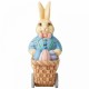 Jim Shore - Heartwood Creek Eggs for Everybunny Bunny Pushing Cart of Eggs Figurine