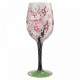 Lolita Cherry Blossom Hand Painted Wine Glass Gift Boxed