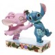 Disney Traditions Mistletoe Kiss - Stitch and Angel with Mistletoe Figurine
