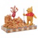 Disney Traditions Jumping into Fall Piglet and Pooh Autumn Leaves Figurine