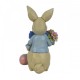 Jim Shore Heartwood Creek Bunny with Bow and Flowers Mini Figurine