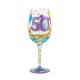 Lolita Happy 50th Birthday Wine Glass - Gift Boxed