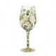 Lolita Bouquet in Bloom Wine Glass- Gift Boxed