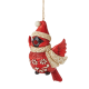 Jim Shore Heartwood Creek Nordic Noel Cardinal Bird Hanging Ornament