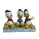 Disney Traditions Huey Dewey & Louie Sitting Terrific Trio Figurine