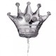 Silver Crown Foil Balloon 35 inch