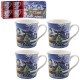 Magic of Christmas Set of 4 Fine China Mugs - Gift Boxed