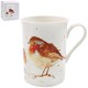 Winter Robin Christmas Fine China Mug Gift Boxed