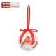 Winter Robins Set of 6 Christmas Tree Bauble Decorations - Boxed Robin Baubles