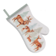 Forest Family Single Cotton Oven Mitt Glove Stag and Deer