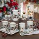 Christmas Robins Festive Fine China Mug Coaster and Spoon Set Gift Boxed
