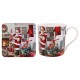 Santa Christmas Fine China Mug and Coaster Set Gift Boxed