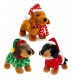 Keeleco Dachshund in Christmas Outfit 25cm Soft Toy Keel Toys 3 assorted Designs