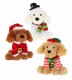 Keeleco Cockapoo in Christmas Outfit 20cm Soft Toy Keel Toys 3 assorted Designs