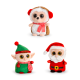 Keel Toys Mini Motsu Christmas 10cm Plush Beanie Soft Toy 12 designs - 1 x Random design selected