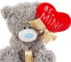 Me to You Tatty Teddy 4'' Plush Be Mine Balloon Heart Bear