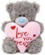 Me to You 7'' Love You Forever Pink Plush Heart Bear Tatty Teddy