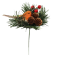 Robin with Berries Christmas Floral Pick Bird Feathered Tree Decoration Foliage