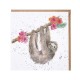 Wrendale Designs Hanging Around Sloth Greeting Card