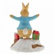 Beatrix Potter Peter Rabbit With Presents Figurine Ornament