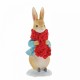 Beatrix Potter Peter Rabbit in a Festive Scarf Figurine