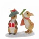 Beatrix Potter Flopsy and Benjamin Bunny Under the Mistletoe Figurine