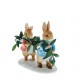 Beatrix Potter Peter Rabbit and Flopsy Christmas Ivy Figurine