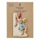 Beatrix Potter Peter Rabbit with Christmas Stocking Wooden Hanging Ornament