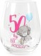 Me to You 50th Birthday Stemless Wine Glass Gift Boxed