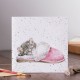 Wrendale Designs Kitten in Slipper The Snuggle is Real Greeting Card