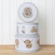 Wrendale Designs Set of 3 Cake Tins Highland Cow, Fox Hedghog