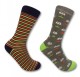 Novelty Gaming Socks Gift Boxed Cotton Rich Unisex Set of 2 Size 7-11 UK